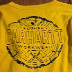 Nwt Carhartt Kids Yellow Long Sleeve T-Shirt Sz L